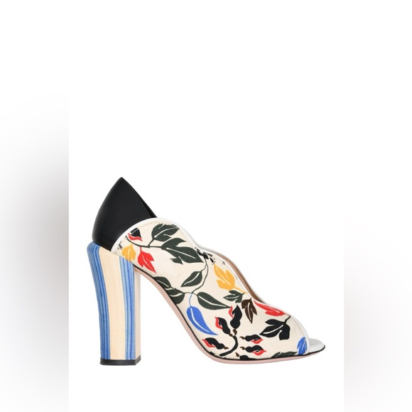 Fendi Rococo Floral High Heels - Picture 4 of 6